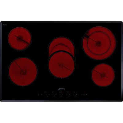Smeg SE2773TC2 77cm Touch Control Ceramic Hob with Angled Edge Glass in Black Ceramic Smeg SE2773TC2 77cm Touch Control Ceramic Hob with Angled Edge Glass in Black Ceramic